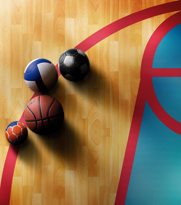 Mantas Comerciais / Linha Omnisports / Beach - Red - Sky Blue / 3709001 - 3708011 - 3708017