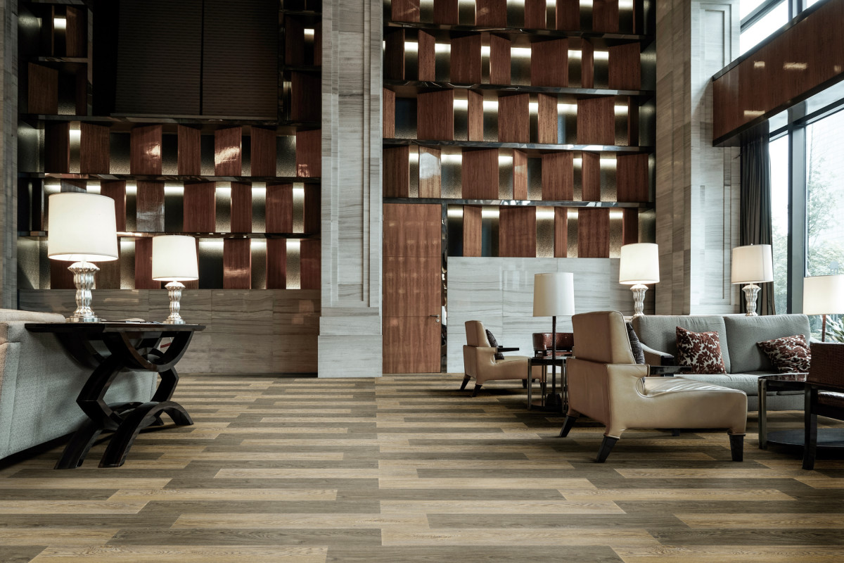 LVT / Linha Ambienta Series / Cor: Açaí 24038621 e Sisal 24176632