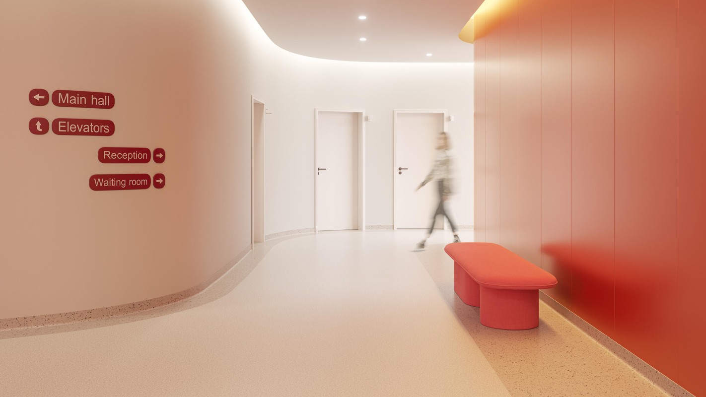 Vinílico Homogéneo / Línea iQ Eminent / iQ Eminent / Salud / Corredores de Hospital / 21182405,21142124